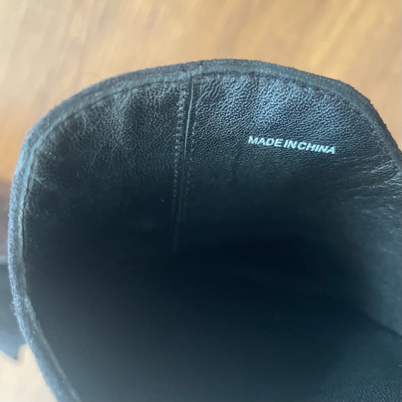 EILEEN FISHER Mules 6.5 Earth Dion Black Suede Leather Loafer Slide Slip On Shoe - Picture 10 of 10